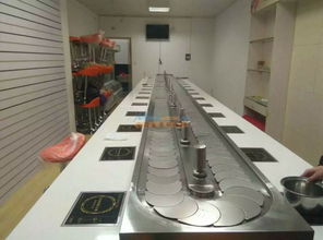 豐鎮回轉自助火鍋設備 豐鎮回轉小火鍋傳送帶 南京愛鑫聚機械設備